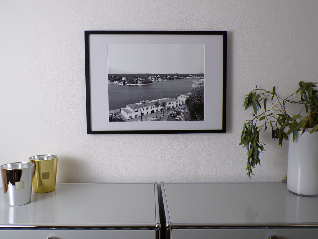 Picture framed Mao Harbour, Menorca, 08/15/2025